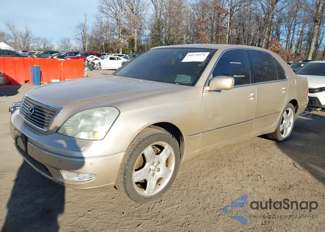 2001 Lexus Ls 430 from USA, damaged, VIN JTHBN30F510043362